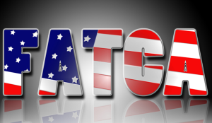 Image: FATCA text on USA Flag